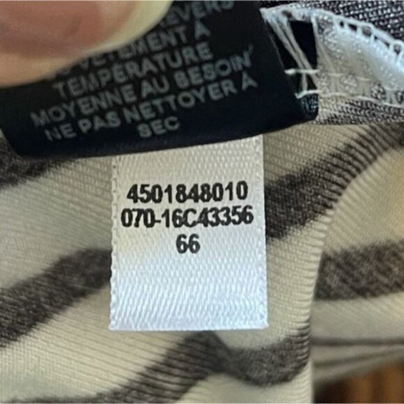 Travelers Chico's Wide Leg Pants Small NWT Stripe Palazzo Boho Ren Faire Pull On - Picture 14 of 15